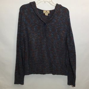 Wool rich hooded sweater